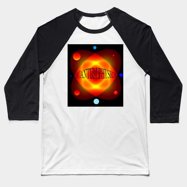 Quantum Physics design A Baseball T-Shirt by dltphoto